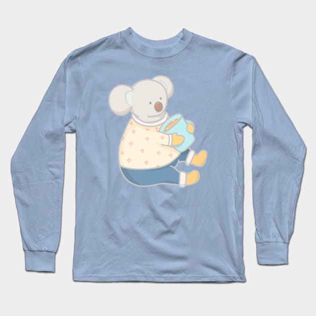 Koala-tea Long Sleeve T-Shirt by Jyuly